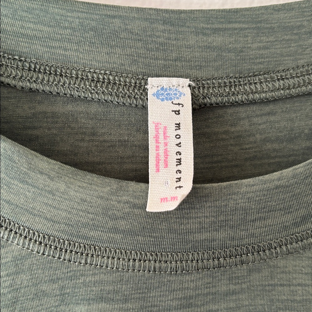 Free People Movement green Cadence long sleeve layering athletic top - Picture 4 of 5